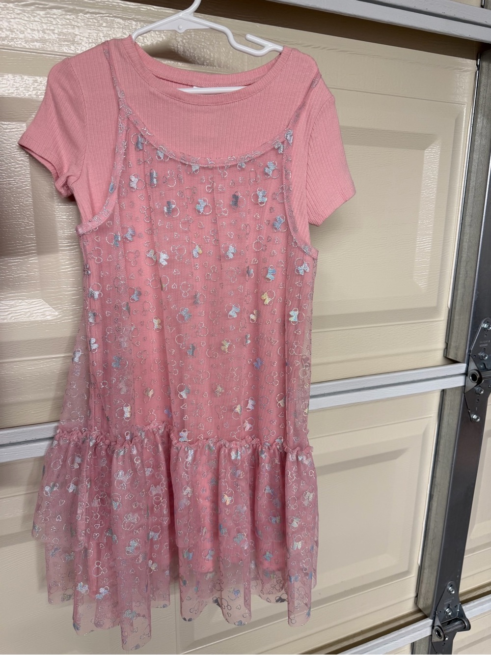 Disney Girls Floral Dress Size 6X Like New